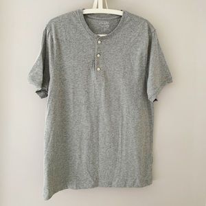 J.Crew Factory Grey Slub Cotton T-shirt